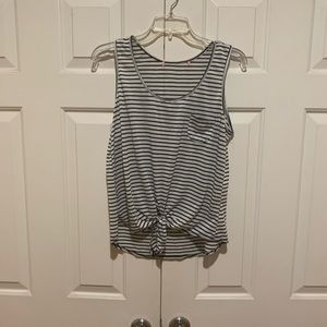Black and White Striped Tank, Size: XL (runs small)